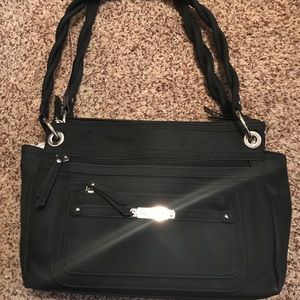 New Rosetti Black Purse with Silver Details.